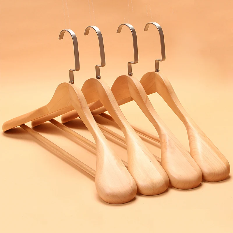 

4pcs/lot Men/Women Wood Hangers For Clothes Wooden Suit Hanger Hotel Household Wardrobe Coat hanger (30pcs can LOGO)