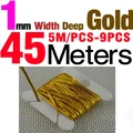 9PCS 1mm gold