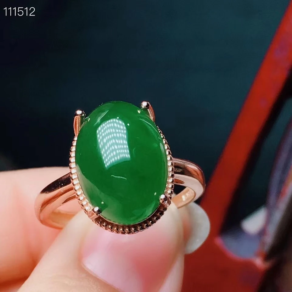 

KJJEAXCMY fine jewelry 925 Silver-inlaid Natural Jasper Mini Ring Support Detection