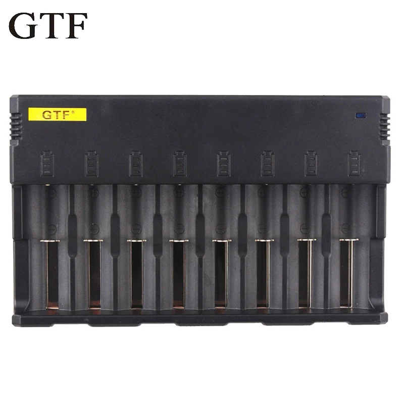 GTF Battery Charger E8 Lp Battery Dual Battery Charger For 26650 22650 18650 18490 17670 17500 16340 14500 10440 Li-on Power