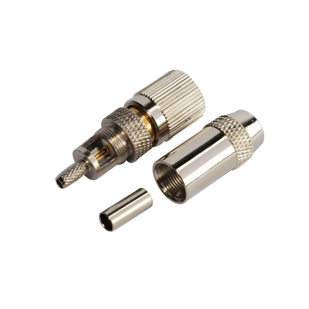 Eightwood 5PCS 1.6/5.6 Plug Male Pin RF Coaxial Connector For RG174 RG188A RG316 LMR100 Coaxial Cable Adapter