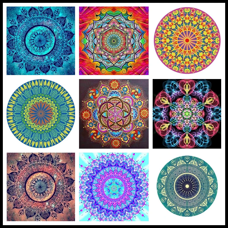 Набор для алмазной 5d-вышивки «Мандала» ручной работы