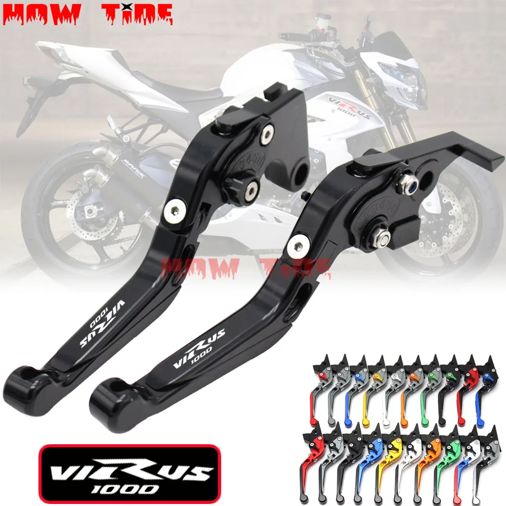 For Suzuki Virus 1000 Virus1000 2017-2018 Adjustable Folding Extendable Brake Clutch Lever Motorcycle