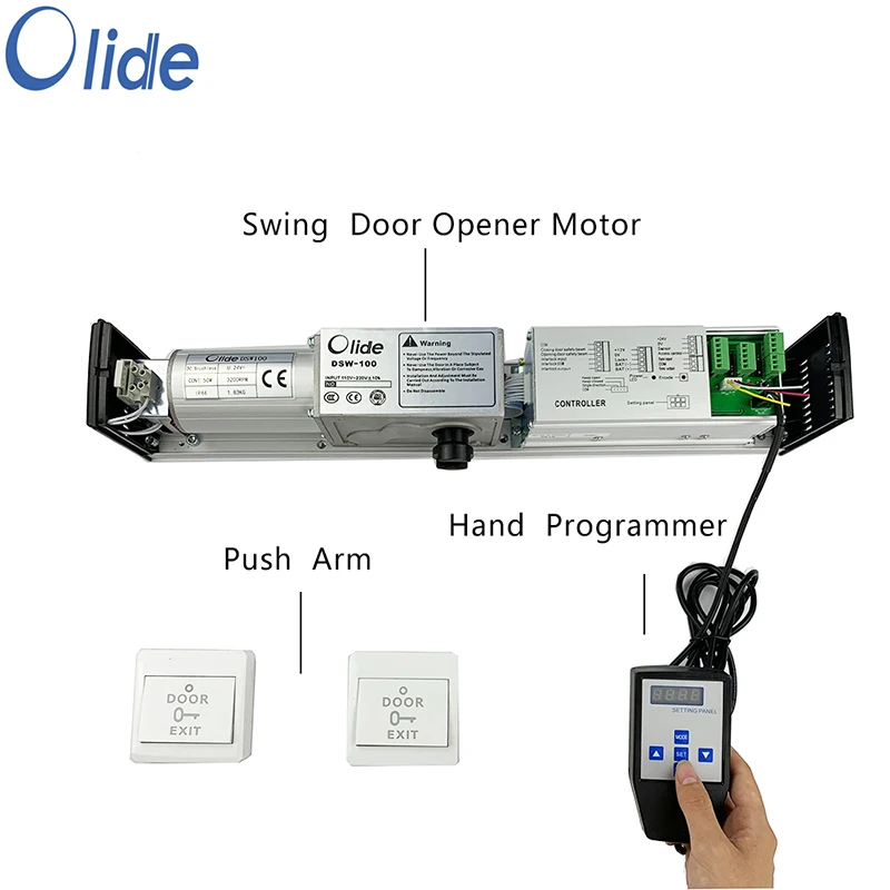 Imagem -05 - Olide-electric Swing Door Opener Operador de Porta Automática Residencial Controle Remoto sem Fio Olide120b