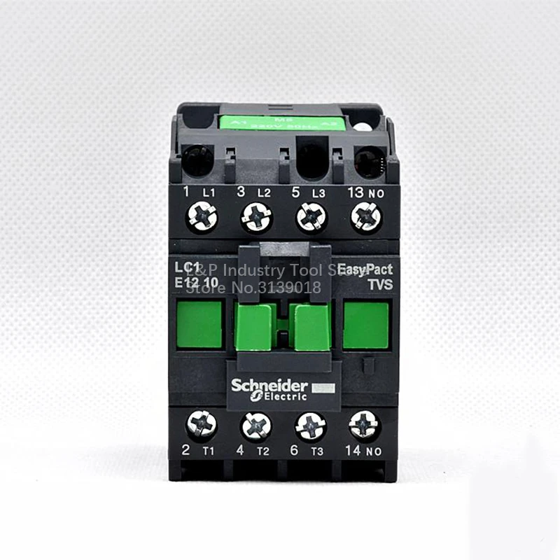 Original Schneider LC1-E EasyPact TVS Series Control LC1E1210M5N 5.5KW-380V 12A Contactor AC220V 50HZ 1NO Updated To LC1N1210M5N