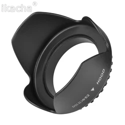 Uniwersalny płatek osłona przeciwsłoneczna 49mm 52mm 58mm 55mm 62mm 67mm 72mm 77mm 82mm wkręcany kwiat tulipana filtr nici kamery