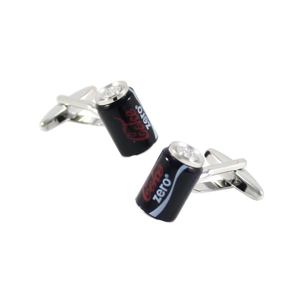 Men's Black Zero Coke Drink Cuff links Coke Can Cuff Links Wedding Cuff Links