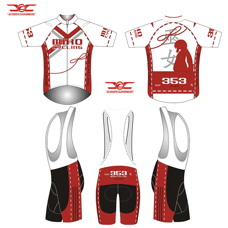 MIKO CYCLING サイクルジャージ 353 サイズXXL Crossriders Miko 353 Racing Gear Short Sleeve Cycling Jersey Bib