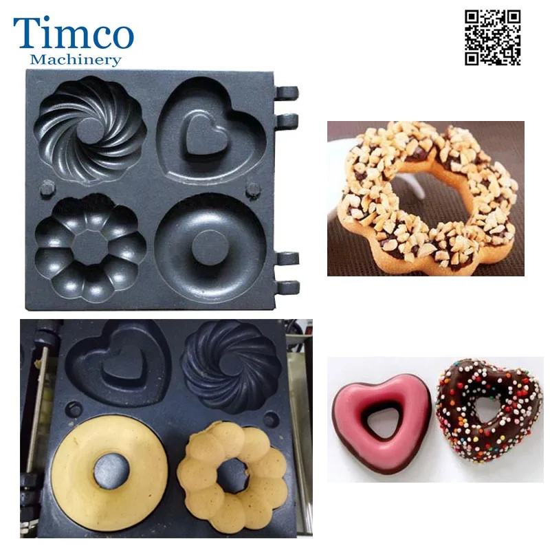 Pembuat Donat TIMCO 4 Mesin Donat Frank Bunga Bunga Plum Blossom Bola Cincin Hati Berbentuk Berbeda