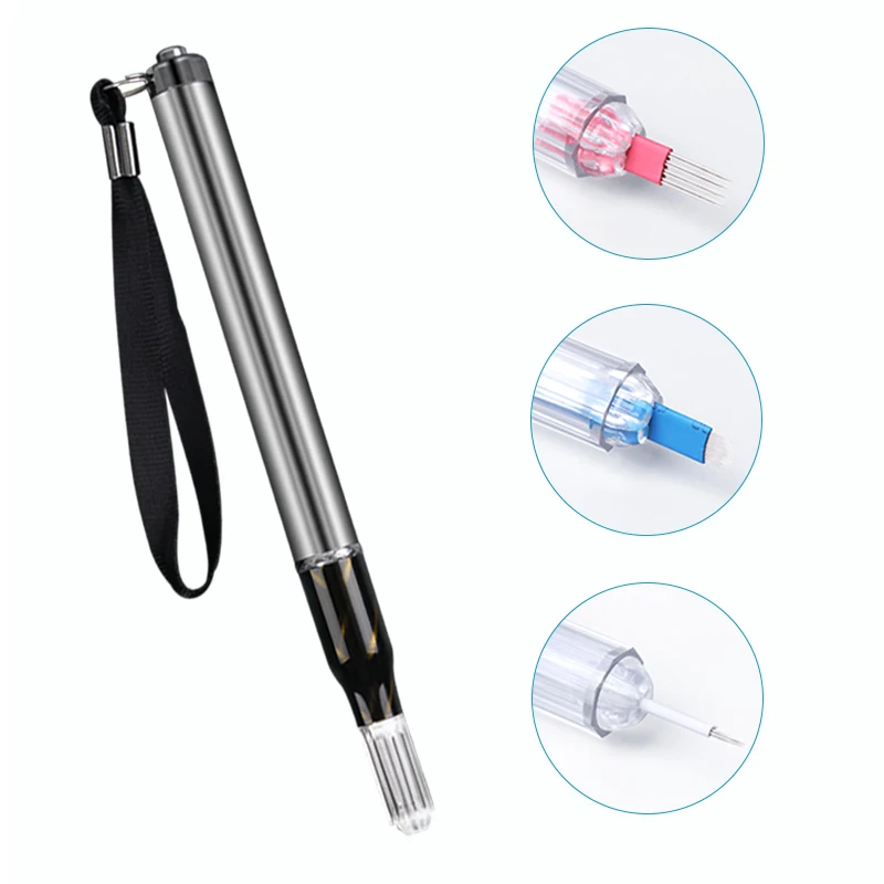 

Manual Microblading Pen Tool Embroidery Eyebrow blade Tattoo Pen with Led Light Permanent Makeup Tattoo Gun Accessories Supplies