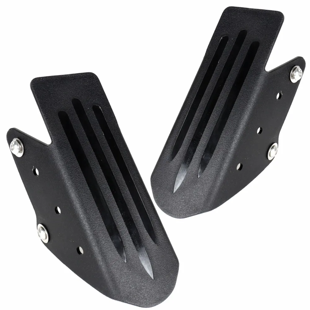 Black Shallow Cut Trailing Arm Rock Protection Guards For 2014-2018 Polaris RS1 RZR XP 1000&XP Turbo Models