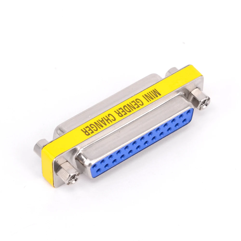 D-SUB DB25 Female to Female Connector Adapter Mini Gender Changer Printer Parallel LPT Port F TO F