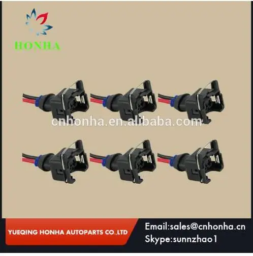 

Fuel Injection Connectors for BOSCH EV1 SHORT with cable Female injector plug wire harness