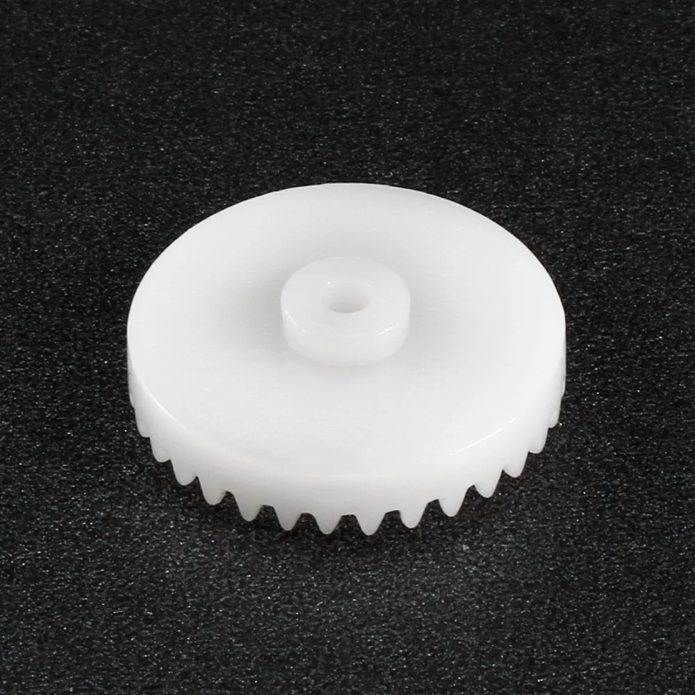 Uxcell 20Pcs C202/C282/C322A 2mm Hole Diameter White Plastic Gear Toy Accessories with 20/28/32 Teeth for DIY Car Robot Motor
