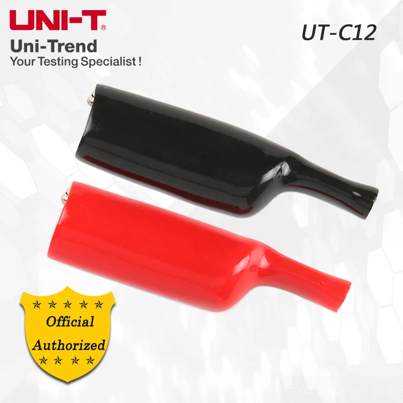 UNI-T UT-C12 Through hole alligator clip (with protector) ; for UT105, UT106, UT108, UT109, UT71 series, UT803, UT804, UT805A