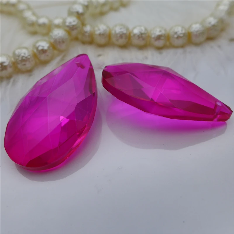 pear shape pendant crystal water drop bead 16/22/28/38 mm earring necklace diy accesories mix color chandelier glass lamp part