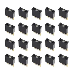 UXCELL 20Pcs DIP Switches BCD Code Thumb wheel Switch KM2 0-9 Digital Black Cream 30x18x8mm for Design of Accounting Systems