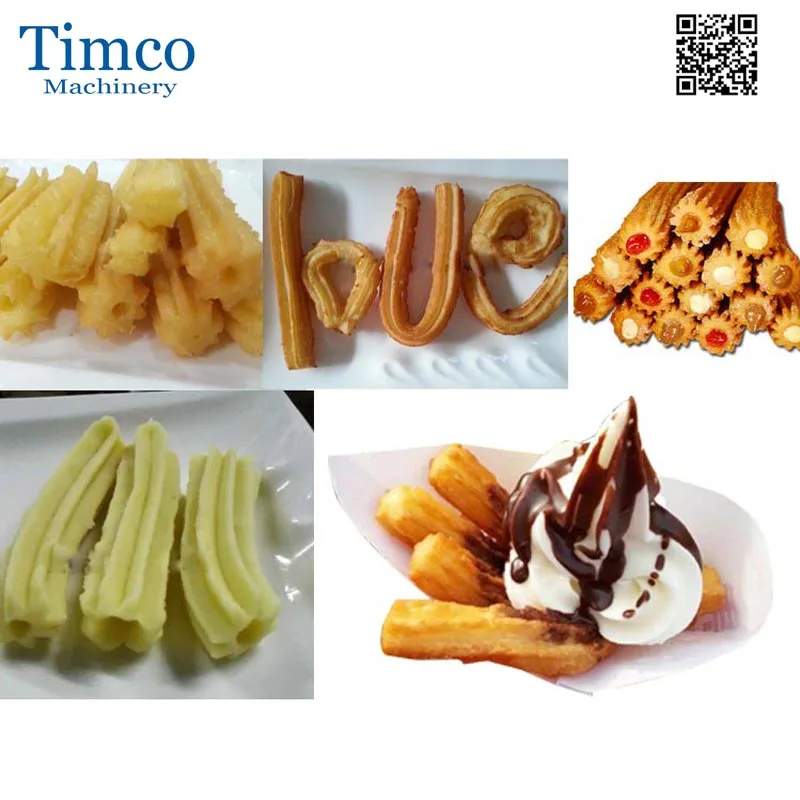 enchimento de churro TIMCO 5L de aço inoxidável enchimento de chocolate com geléia de churros espanhóis