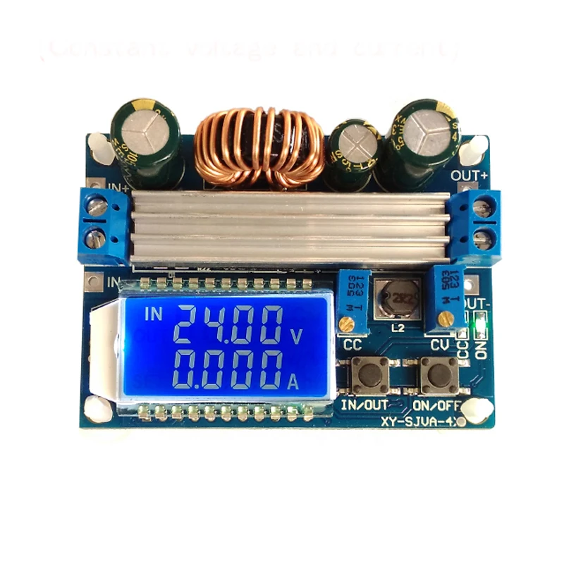 DC DC Automatic Boost/Buck Converter CC CV Power Module 0.5-30V 4A Adjustable Regulated power supply Voltmeter ammeter