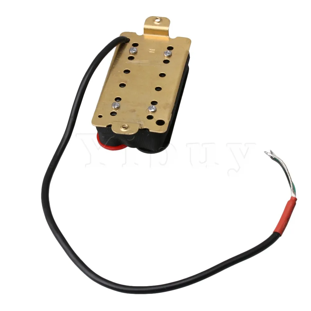 Yibuy Double Coil Humbucker Electric Guitar Neck Bridge Pickup Red and Black