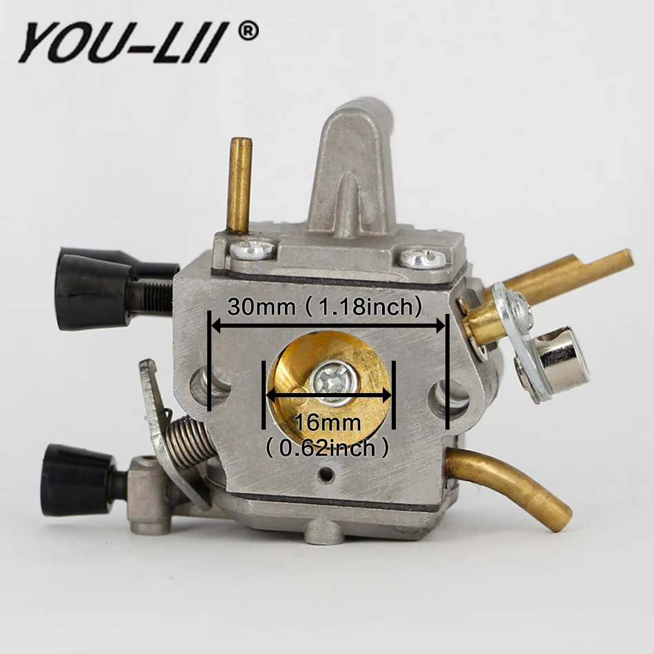 YOULII Carburetor Carb For STIHL FS120 FS200 FS200R FS250 FS300 FS350 Trimmer Weedeater Brush Cutter 4134 120 0653