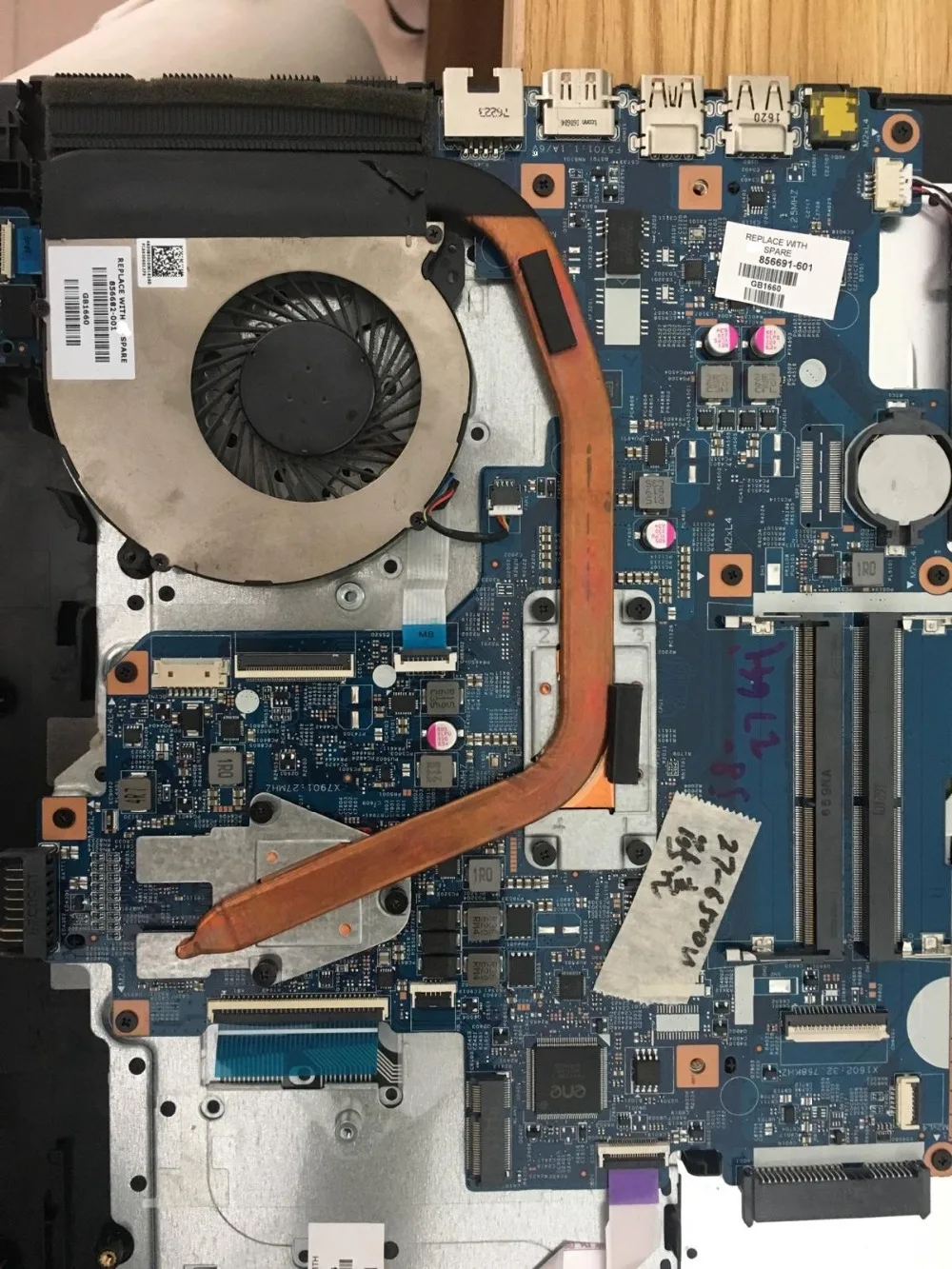 

856691-601 15-as 15-ay i7 connect board connect with motherboard full test lap connect board