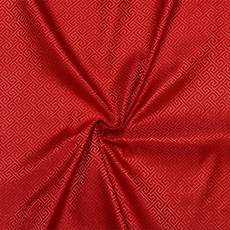 new arrival brocade yarn dyed red grid fabric for patchwork tissue telas bed sheet children cloth 100x75cm