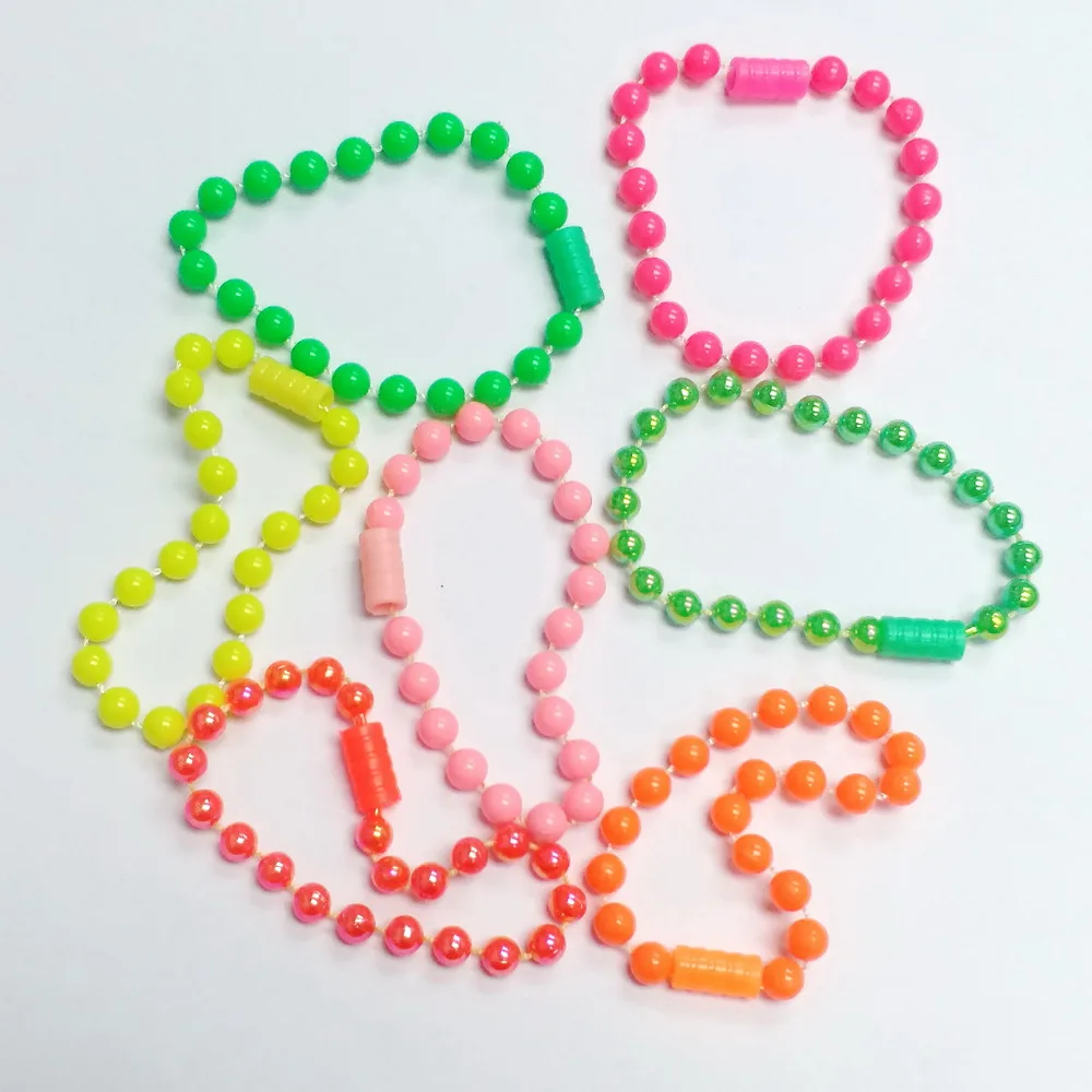 

6X Girls kids beads Bracelet Toys Princess Gift Pinata Loot Fillers Favors Novelty Birthday Party Favours guest gadget souvenirs