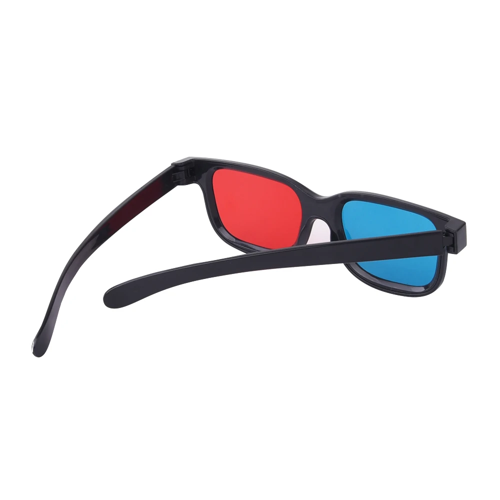 2Pcs/lot High Quality Red Blue 3D Dimensional Glasses for 3D DVD Home Theater Movie Cinema Game Projector Passive 3D glasses