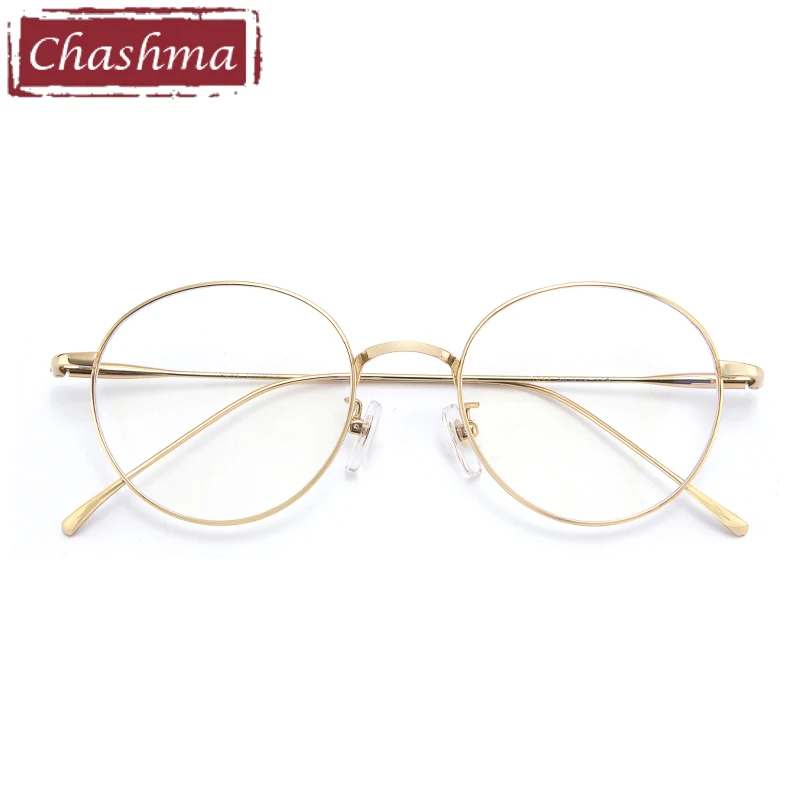 Prescription Glasses Titanium Round Vintage Eyeglasses Women Spectacle Frames Retro Optical Eyewear Student Fashion Glasses