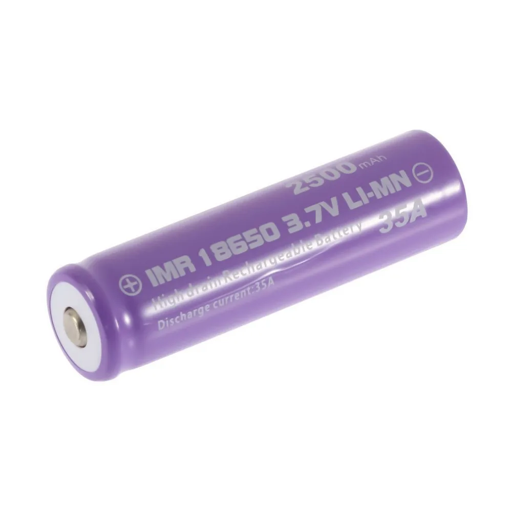 GTF 1 pc 18650 baterii akumulator 18650 35A 3.7 v LI-MN 2500 mAh przycisk góra bateria do latarki latarka