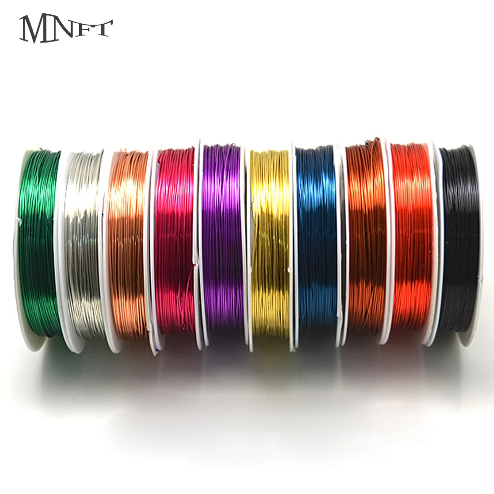 MNFT  Multiple Colour 0.3mm*30m Soft Copper Wire Fly Fishing Lures Making Material Midge