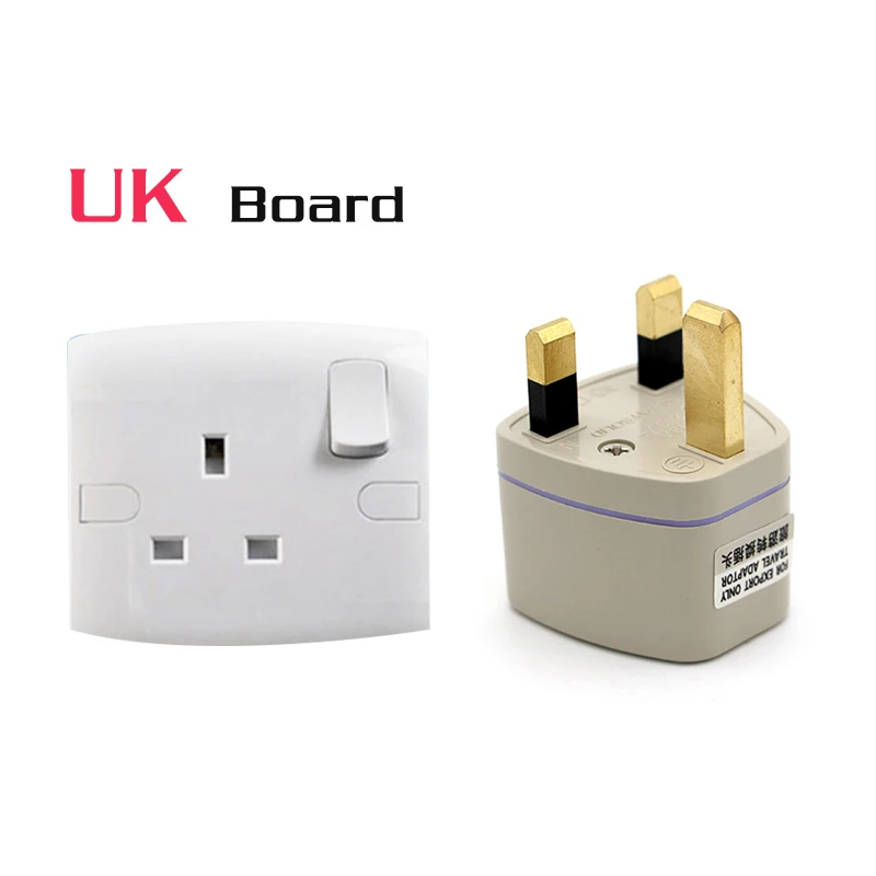 Multifunktions EU uns AU UK Stecker adapter Power Converter Stecker 2 Pin Buchse EU zu England Reise Ladegerät Adapter konverter