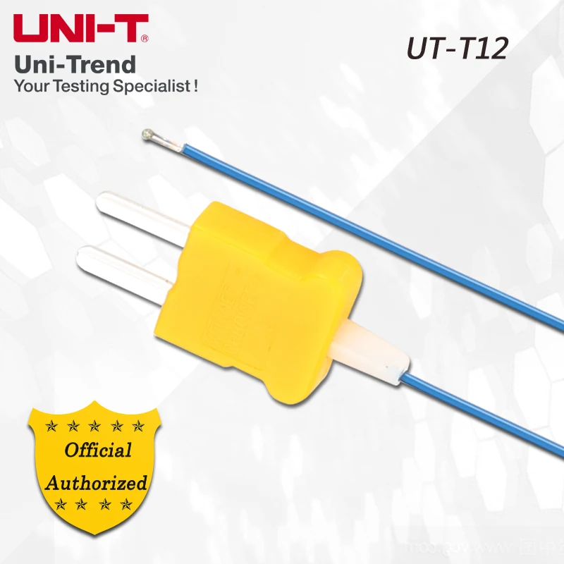 

Датчик температуры UNI-T UT-T12; Диапазон испытаний 0-800C, подходит для UT323, UT321, UT322, UT325, UT181A