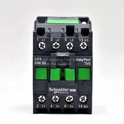 Original Schneider Electric LC1E0610M5N 2.2KW-380V 6A Contactor Coil AC 220V 110V 380V 1NO LC1N0610M5N Contact Devices Din Rail