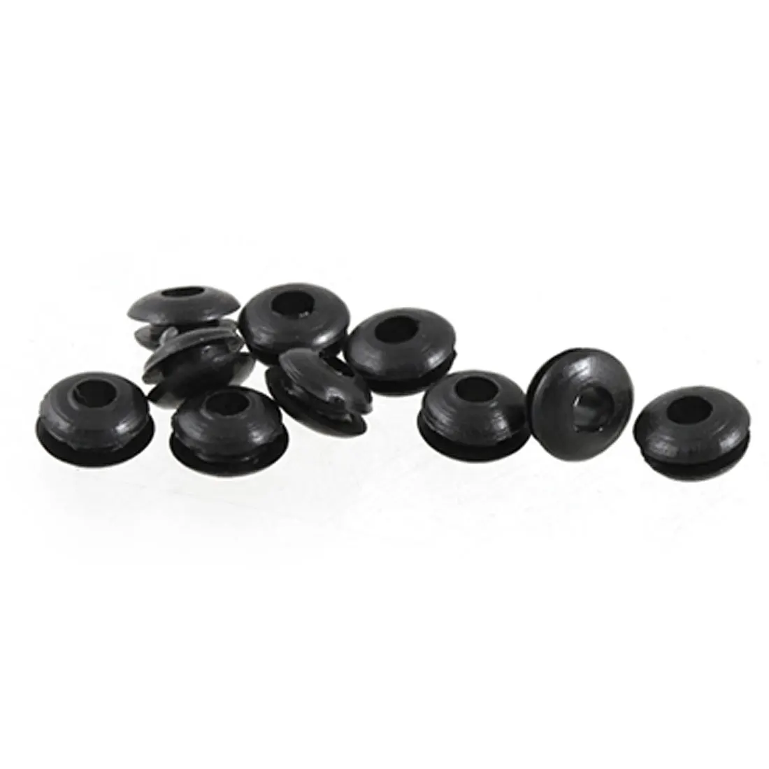 UXCELL 10 Pcs Wire Protective Black Rubber 3Mm Double Side Grommets