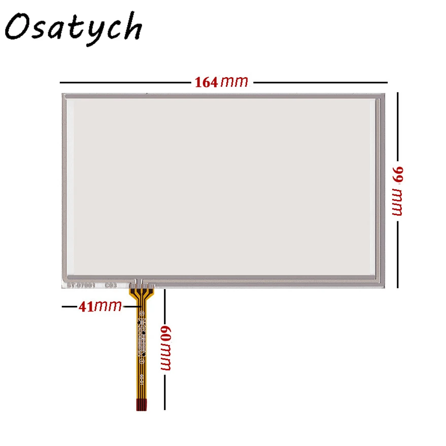 

Original For AT070TN92 AT070TN94 7inch 164*99MM Touch Screen Industrial Control Industrial Medical Equipment