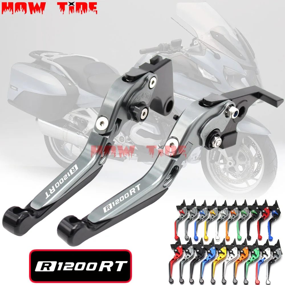 Laser Logo:(R1200RT) CNC Adjustable Motorcycle Brake Clutch Levers For BMW R 1200RT R1200RT 2014-2018 2015 2016