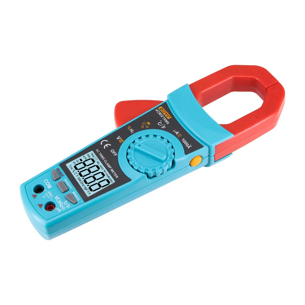 

ZOYI digital Clamp meters VC902 clamp meter ac dc current 6000 counts Auto/Manual clamp meter true rms lcd digital clamp meter