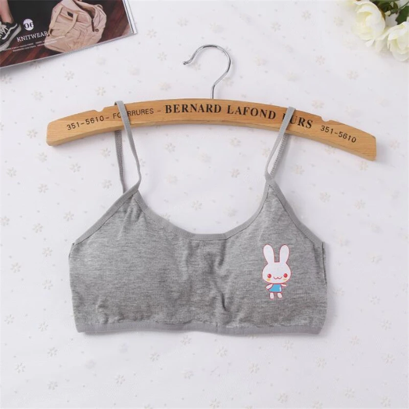 YUIYE fashion brand girl bra cartoon image comfortable cotton adolescent girl bra brains puberty underwear soft girl underwear