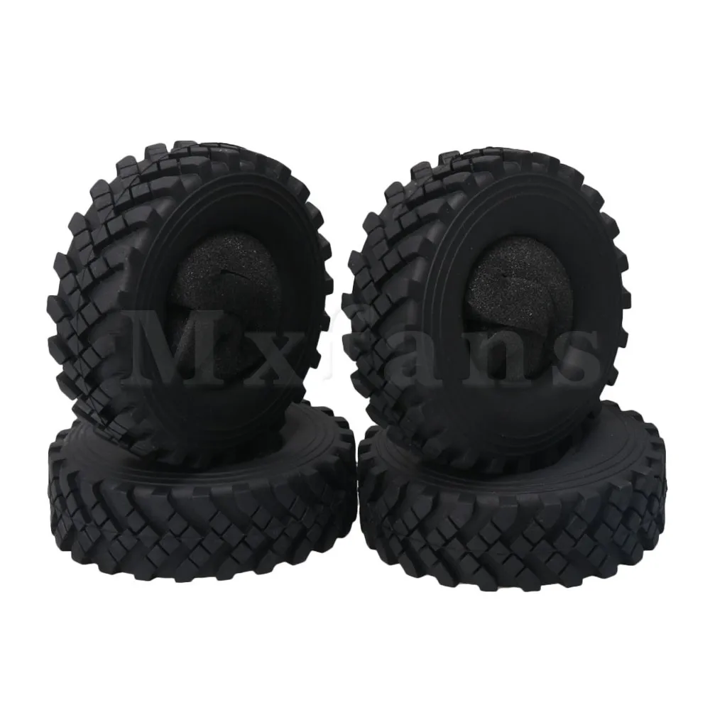 

Mxfans 130mmx40mm Small Square Pattern Rubber Tyre Tires for RC1:10 Rock Crawler Car 2.2Inch Dia Wheel Rims Pack of 4