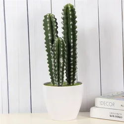 Single Artificial Flower Simulation Plant Cactus Green Leaf For Home Garden Wedding Party Decoration DIY Plant Wall Accessories