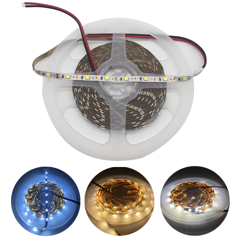 

Светодиодная лента 5 в постоянного тока 5 мм 2835 SMD, не Водонепроницаемая фоновая подсветка телевизора, белый/теплый белый/холодный белый