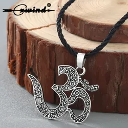 Cxwind Vintage OM Necklace Ohm Pendant Jewelry OM Charm yoga Jewelry Women Ethnic Necklaces Meditation Yoga Jewelry Wholesale