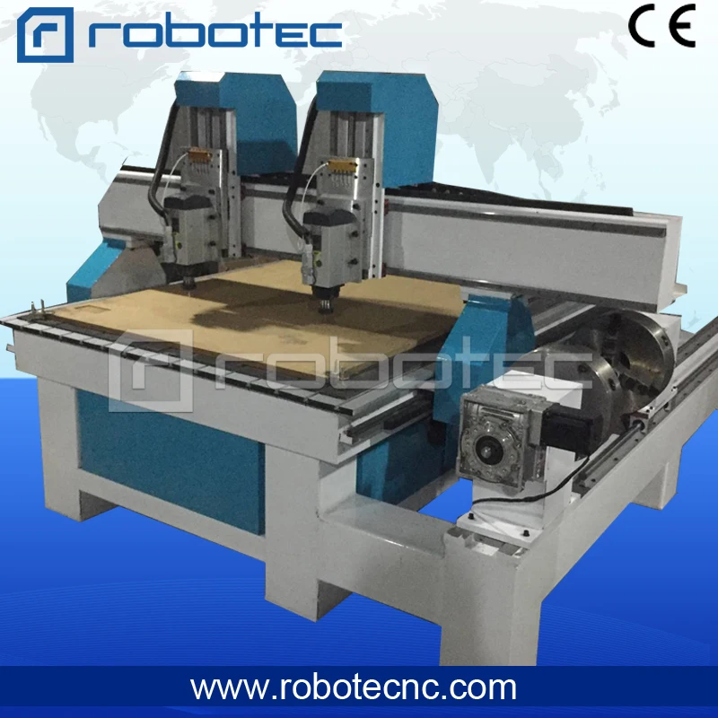 

Double heads heavy duty cnc router engraver machine / 4 axis cnc router / 1325 wood cutting machine mdf engraving