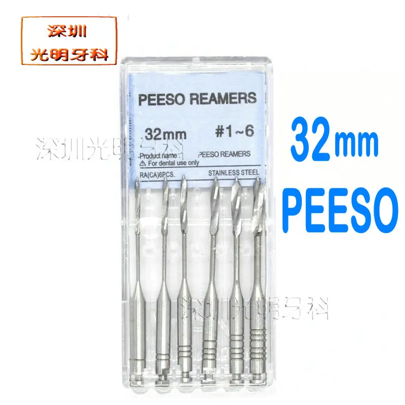 Dental Peeso 32mm Endodontic Reamers Drill Burs Peeso Reamers Endo Files Largo Dentist Materials