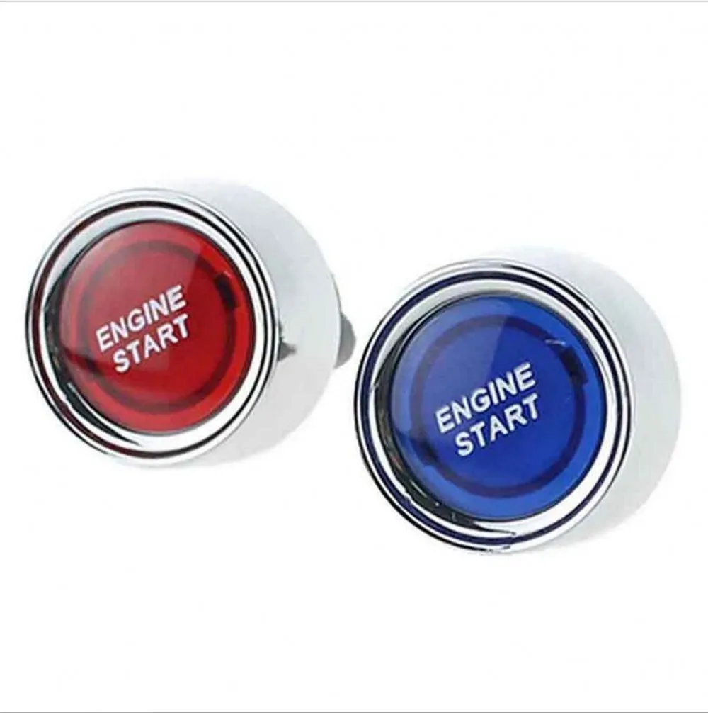 JanDeNing Car SUV Engine Start Push Button 12V 50A blue or Red LED Ignition Starter Power Switch