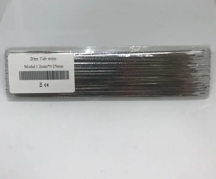 Solar cell Tab wire 20meters 1.2mm *0.25mm +2m Busbarwire +Flux pen for DIY solar panel Cooper soldering stirp