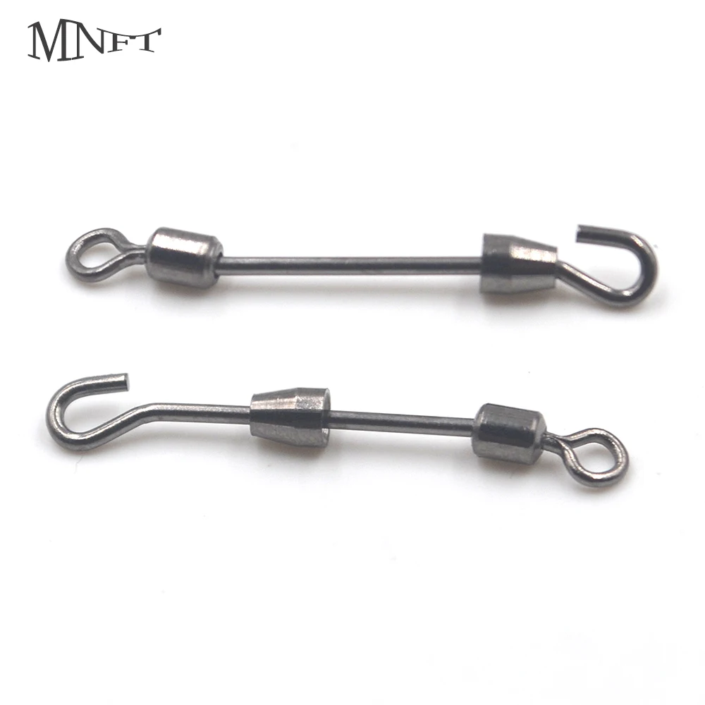 MNFT 10Pcs/Pack Quick Fishing Line Connector Express Hook Pin Connectors Rolling Swivels Fishing Tackle Accessory