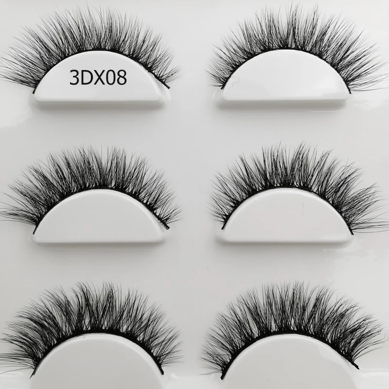 SHIDISHANGPIN Ciglia Ciglia di visone Ciglia lunghe naturali 100% visone cruelty free Ciglia finte Trucco ridutile di alta quanlity